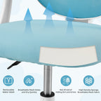 Kids Desk Chair,Ergonomic Study Chairs with Adjustable Height,Breathable Mesh Removable,Non-Slip Footrests,Suitable for Children Aged 5-12 Years Old,Blue