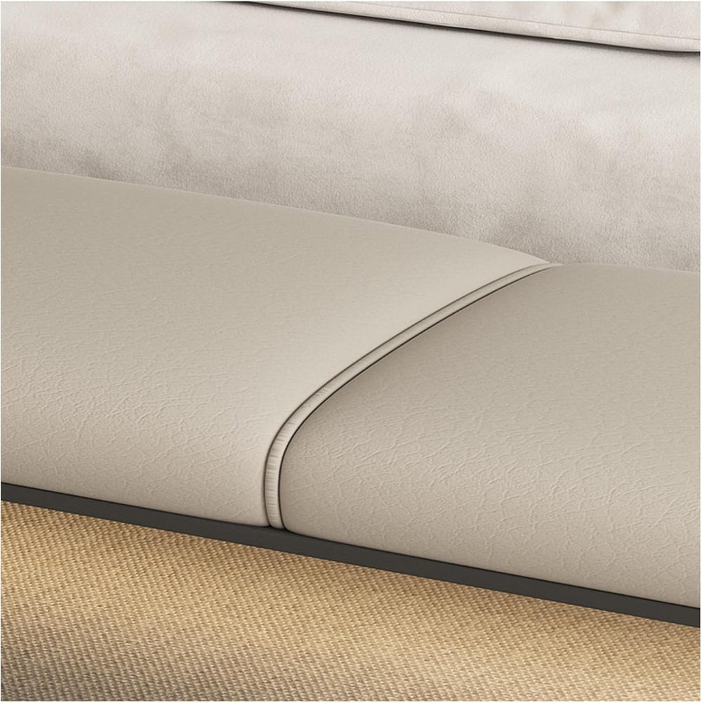 Modern Bedroom Bench Leathers, Upholstered End of Bed with Padded Seat and Me...