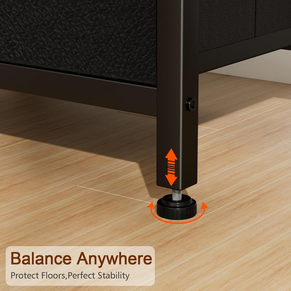 LOAKEKEL Night Stand, Small Nightstand with Charging Station | Bedside Table ...
