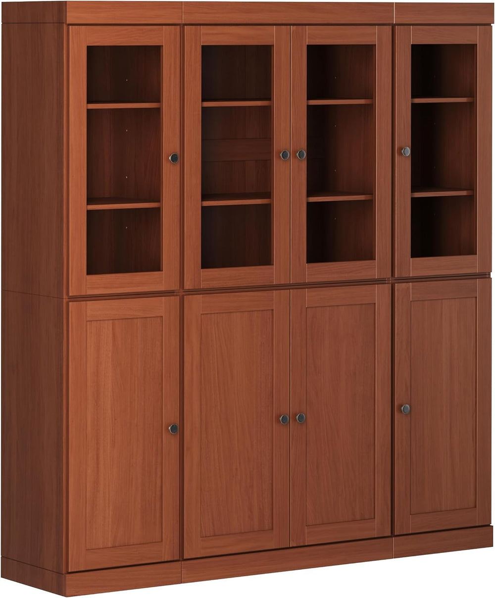 Palace Imports 100% Solid Wood Kitchen China Pantry Cabinet, 65" W - 4 C...