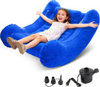 lnflatable Couch Rocking Chair for Kids, 42” x 42” x 38” AIR Cloud Rocker - Sensory Chair for Autistic ADHD Child - Autism Sensory Products Training Body Coordination