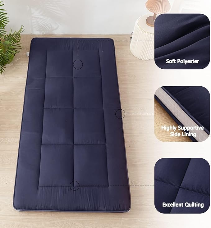 MAXYOYO Japanese Floor Mattress Futon Mattress Twin Bed Mattress, Single Matt...