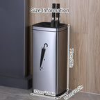 Large Capacity Inner and Outer Separated Metal Umbrella Holder Commercial Tall Square Umbrella Stand Rack Home Umbrellas Organizer for Entryway(Gray)