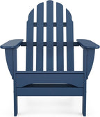POLYWOOD AD5030NV Classic Folding Adirondack Chair, Navy