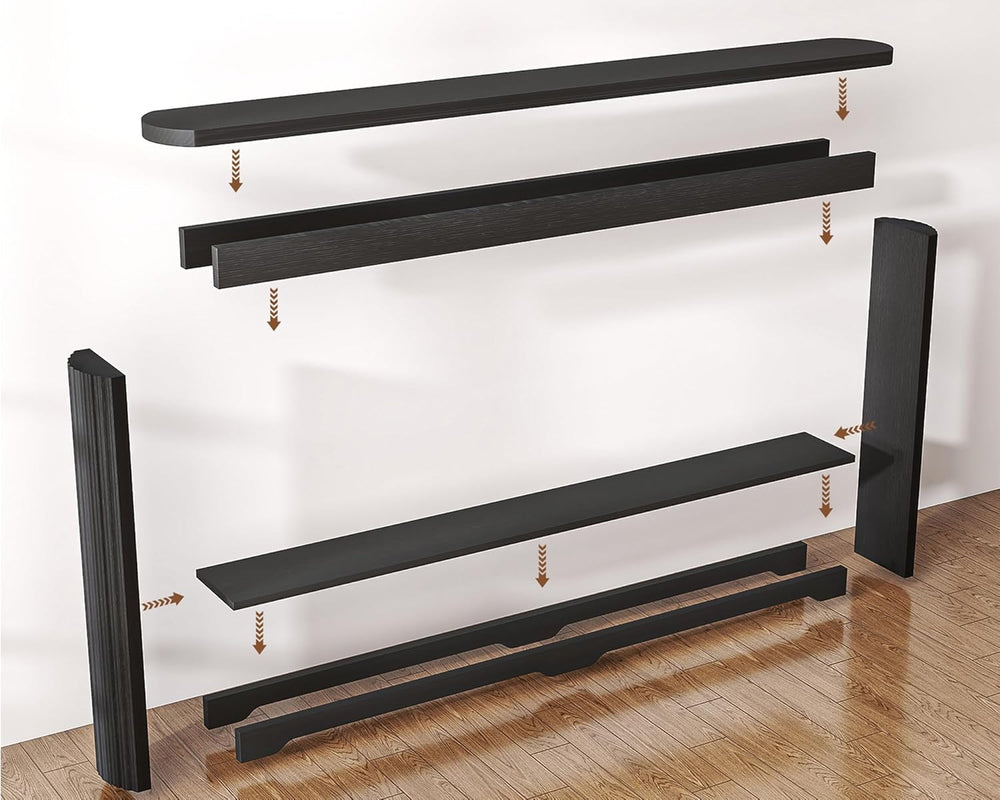 Rovibek Modern 70 Inch Entryway Table Narrow - Behind Sofa Table Narrow, 8 In...