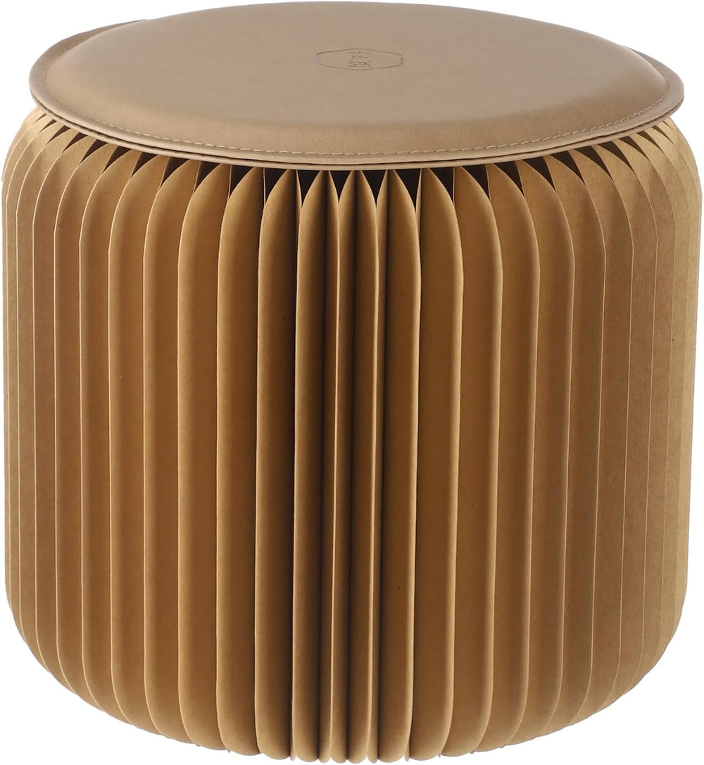 Paper Folding Stool, 12 Inch Kraft Paper Honeycomb Design Stool, 661 Lbs Load...