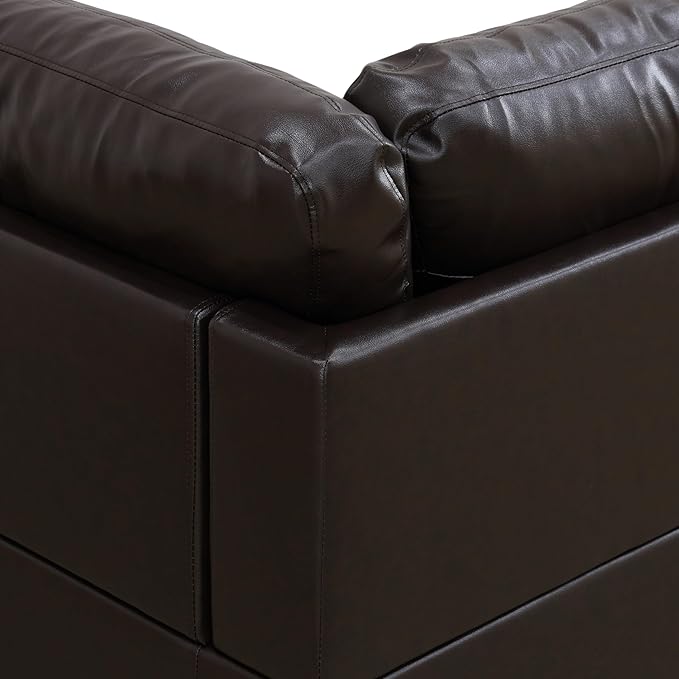 L-Shaped Combination Sofa Set, Luxurious Synthetic Leather Living Room Sofa, Suitable for Living Rooms, Bedrooms, Apartments, and Offices