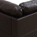 L-Shaped Combination Sofa Set, Luxurious Synthetic Leather Living Room Sofa, Suitable for Living Rooms, Bedrooms, Apartments, and Offices