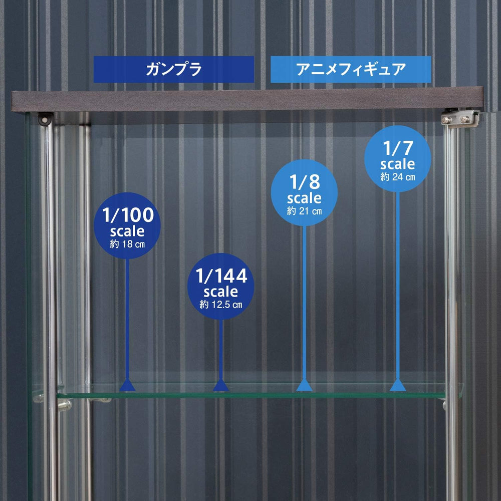 Fuji Boeki 96049 Collection Case, Figure Case, 3 Tiers, Width 16.7 x Depth 14...
