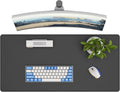 DAWNTREES Desk Mat Protector,PU Leather Desk Pad,Non Slip, Large Mouse Pad and Keyboard Mat, Waterproof Writing Pad for Office and Home (Black)