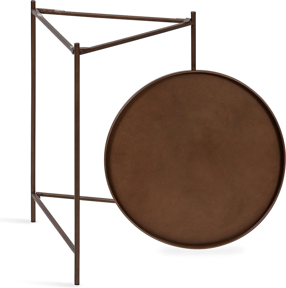 Kate and Laurel Ulani Modern Nesting Side Table; Set of 2; Bronze; Sophistica...