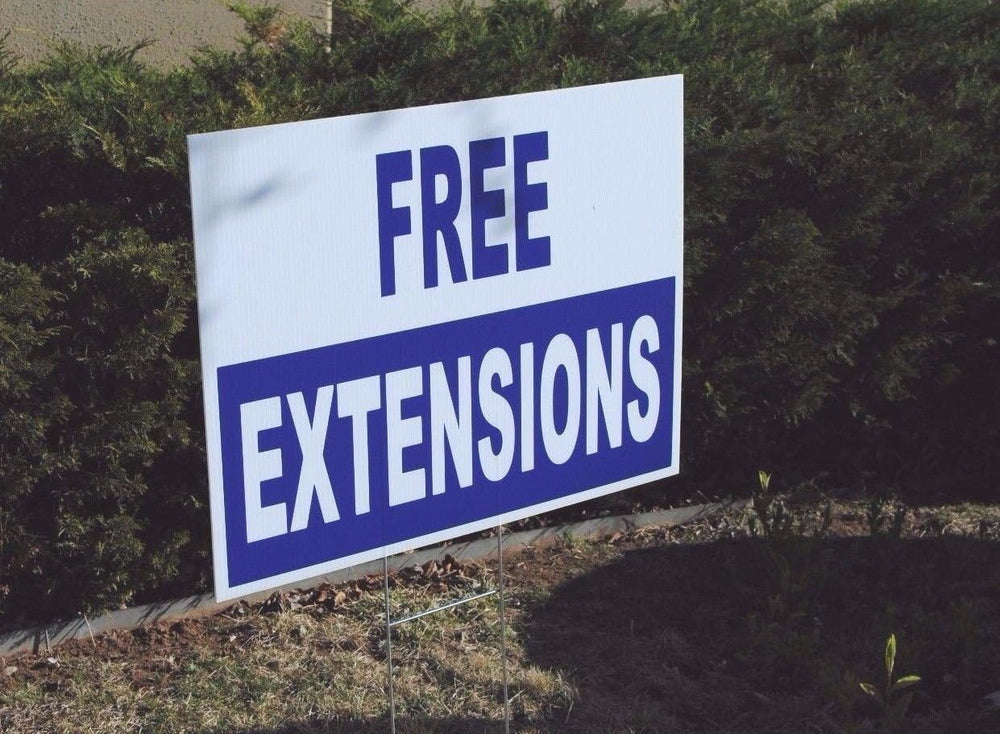 50 Pack Blank Yard Signs 18x24 with H-Stakes for Garage Sales Signs, Graduati...