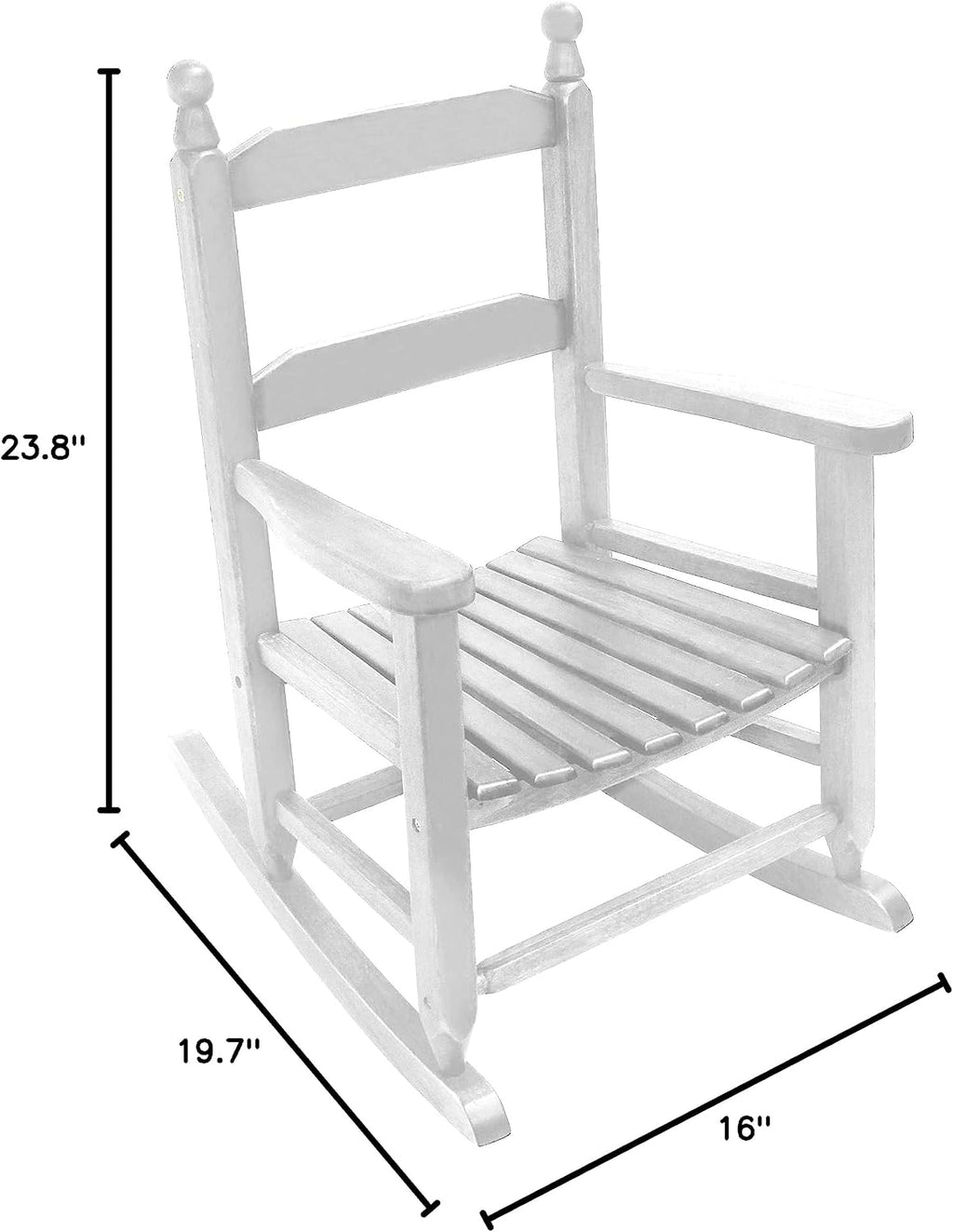 Leigh Country TX 93578 Heartland Children's Rocker/Rocking Chair - White