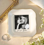 Chillever Personalized Friendship Jewelry Dish, Sisters Jewelry Dish, Custom Besties Gifts, Bff Gifts, Friendship Gift, Best Friend Gift for Women, Customized Jewelrys Plate, Birthday, Christmas