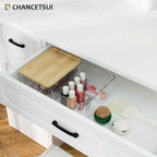 CHANCETSUI Stackable Storage Bins with Lids: Clear, 5x7, 2 Pack