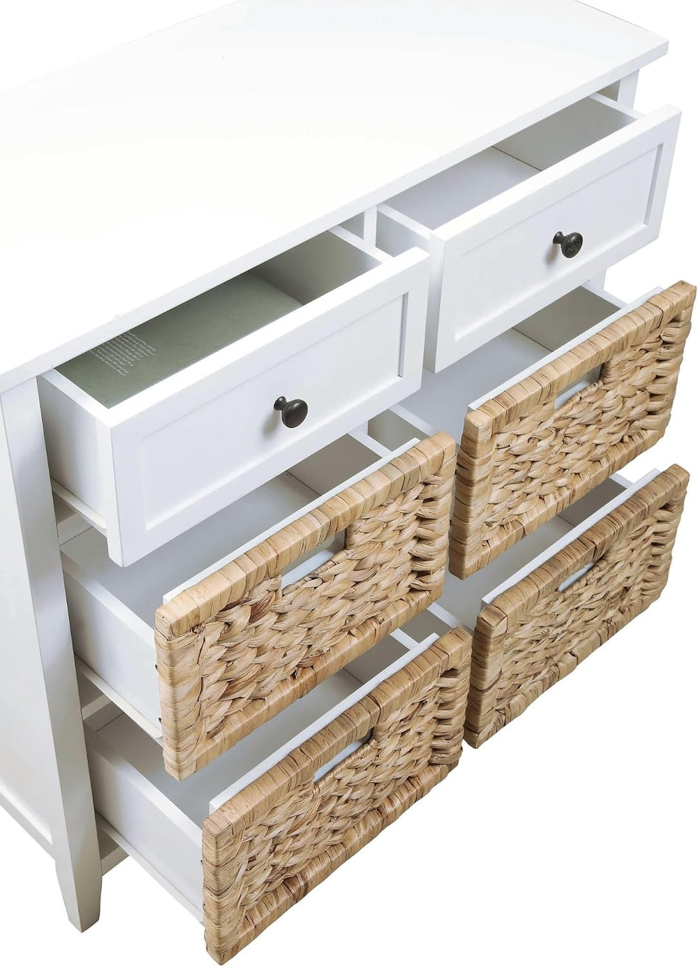 Storage Locker with 4 Drawers, Console Cabinet Pantry Cabinet for Living Room...