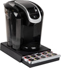 Mind Reader Single Serve Coffee Pod Drawer, 30 Pod Capacity, Countertop Organizer, 10.5"L x 12.75"W x 2.5"H, Black