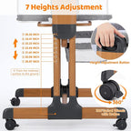 Ezebaby 3-in-1 Baby Bassinet, Rocking Baby Bassinets Bedside Sleeper, Adjustable Portable Crib for Newborn Infant with Wheels Storage Basket and Mesh Sides