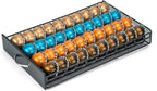 for Vertuo Coffee Capsule Storage Drawer Compatible with Nespresso Vertuoline Pods Holder Metal and Wood Top Organizer (can hold 40 Pods)