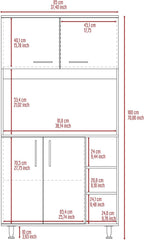 3 Shelf Pantry Cabinet White