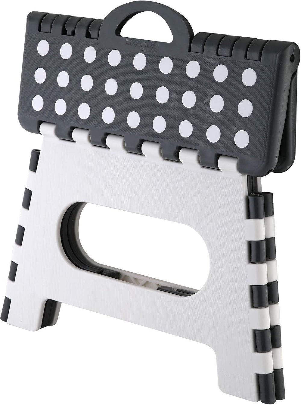 axentia Klapphocker, aus Kunststoff, Faltbarer Tritthocker stabil bis 150 kg,...