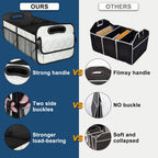Deosk Car Trunk Organizer for SUV, Car Organizers and Storage with 6 Pocket, Car Accessories for Women/Men 70L Waterproof Polyester Trunk Organizer(Large, Beige)