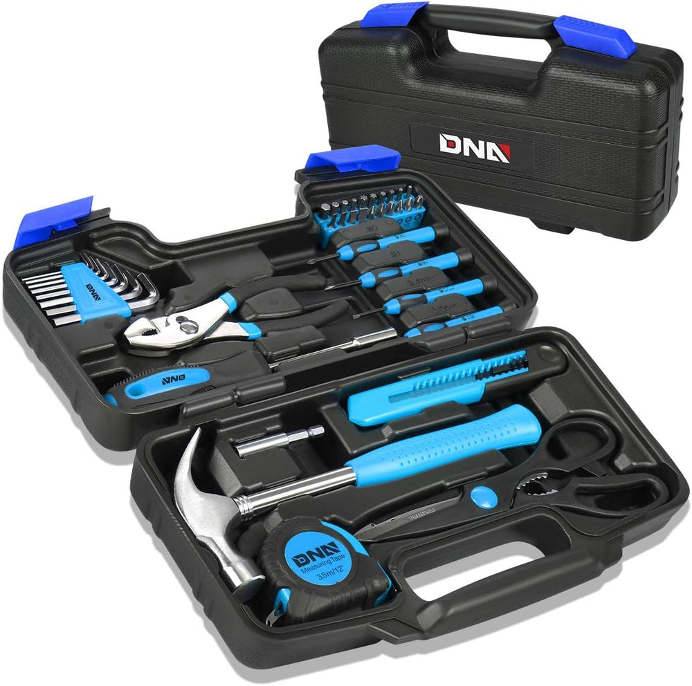 DNA MOTORING 39-Piece Portable Car Emergency Tool Kit, Home Repair Tool Kit, ...