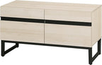 WAMPAT Modern TV Stand for TVs Up to 40 Inch, Entertainment Center Media Console with Storage Cabinet, TV Console for Living Room, Light Oak