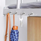 MIKEDE Magnetic Hooks, 85 Lbs Heavy Duty Earth Magnets with Hooks for Cruise Cabin, 10 Pcs Strong Locker Magnetic Hooks for Hanging, Metal Magnetic Hanger for Classroom, Grill, Fridge, Kitchen