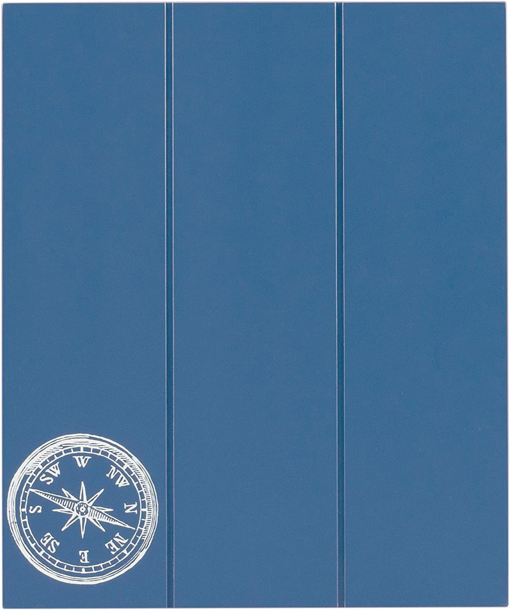 Linon SAMM Navy Trey Table Set with Compass Accent Includes Four Trey Tables ...