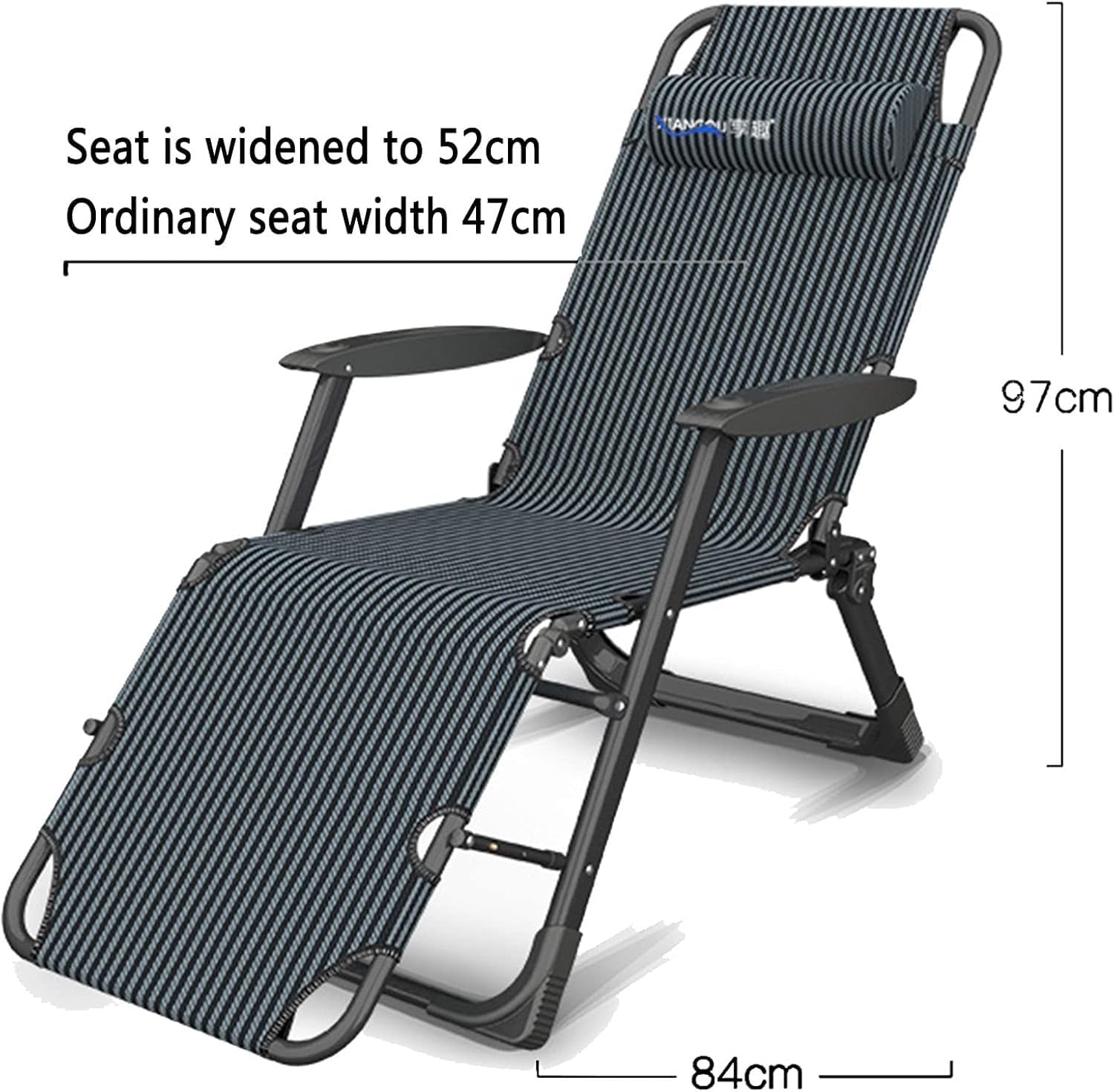 Pink Massage Recliner Folding Balcony Lounge Deck Chair, Multi-Position Adjustable Sun Lounger(Gray Purple Cushion)