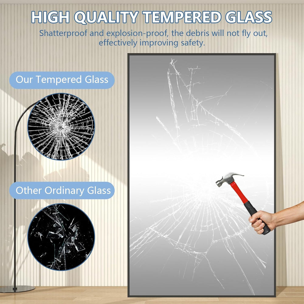 MirrMuse Large Mirror Full Length 72"X44",Oversized Floor Mirror wi...