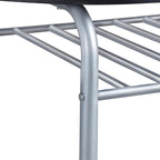 Yaheetech 3-Piece Dining Table Set, Breakfast Bistro Table Set for 2, Small Kitchen and Table Chairs Set of 2 with Metal Frame and Storage Rack for Small Space/Apartment/Dorm Room, White