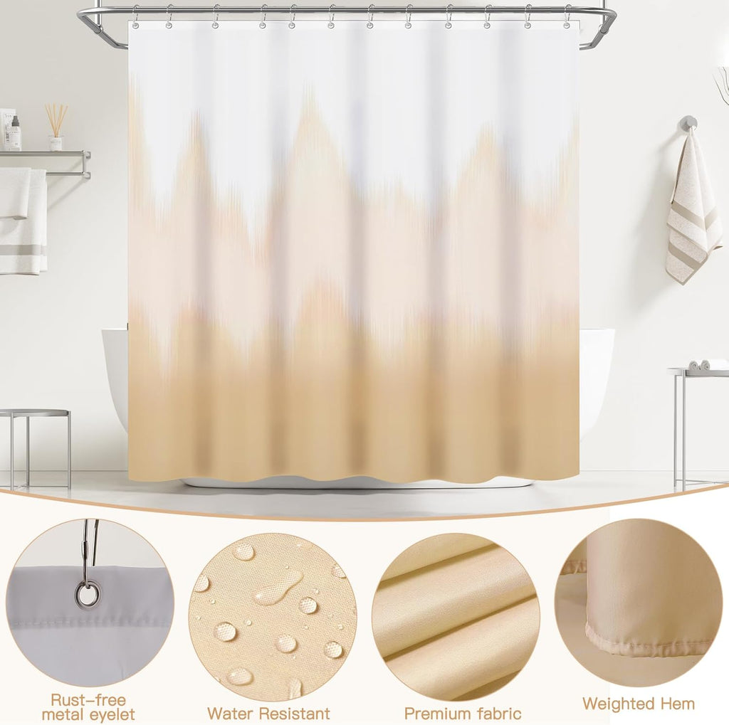 iMucci Bathroom Accessories Bathroom Sets with Shower Curtain, Bath Towel Set, Trash Can, Toilet Brush, Soap Dispenser, Bathroom Accessories Set Complete