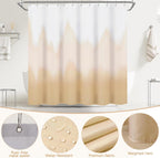 iMucci Bathroom Accessories Bathroom Sets with Shower Curtain, Bath Towel Set, Trash Can, Toilet Brush, Soap Dispenser, Bathroom Accessories Set Complete