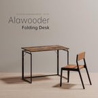 Folding Desk 40 Inch - No Assembly Small Foldable Desk for Small Space Minimalist, Space Saving Collapsible Compact Desks Portable Table for Craft, Writing, Study and Work