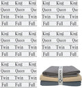 20 Pieces Bed Sheet Organizer Bands, Sheet Organizers and Storage Label Bands, Sheet Label for Bedding, Sheets Organizer for Closet,Sheet Keepers Linen Labels Bedding Bands (Grey, Mix 20Pcs)