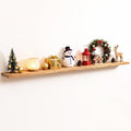 Fun Memories 72 Inch Floating Shelves for Wall, Rustic Solid Elm Wood Shelves for Home Decor, 8 Inch Deep Floating Shelf Wall-Mounted, Heavy-Duty Storage Shelf for Living Room, Bedroom, Kitchen
