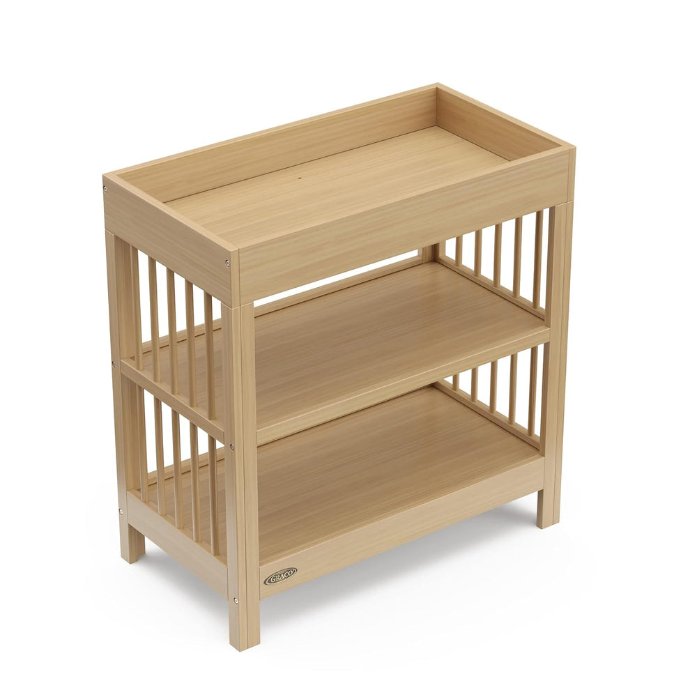 Graco Teddi Changing Table with Water-Resistant Changing Pad (Driftwood) - GR...