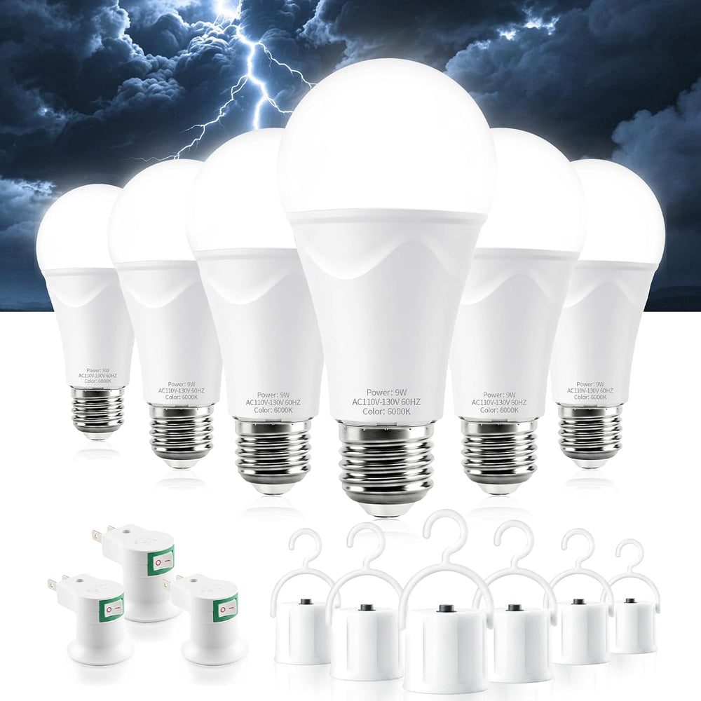 Rechargeable Light Bulbs, 9W Battery Operated Light Bulbs