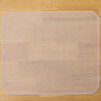 Silicone Dish Drying Mat for Multiple Usage,Easy clean,Eco-friendly,Heat-resistant Silicone Mat for Kitchen Counter or Sink,Refrigerator or Drawer Liner Translucent XL 18 inches x 16 inches