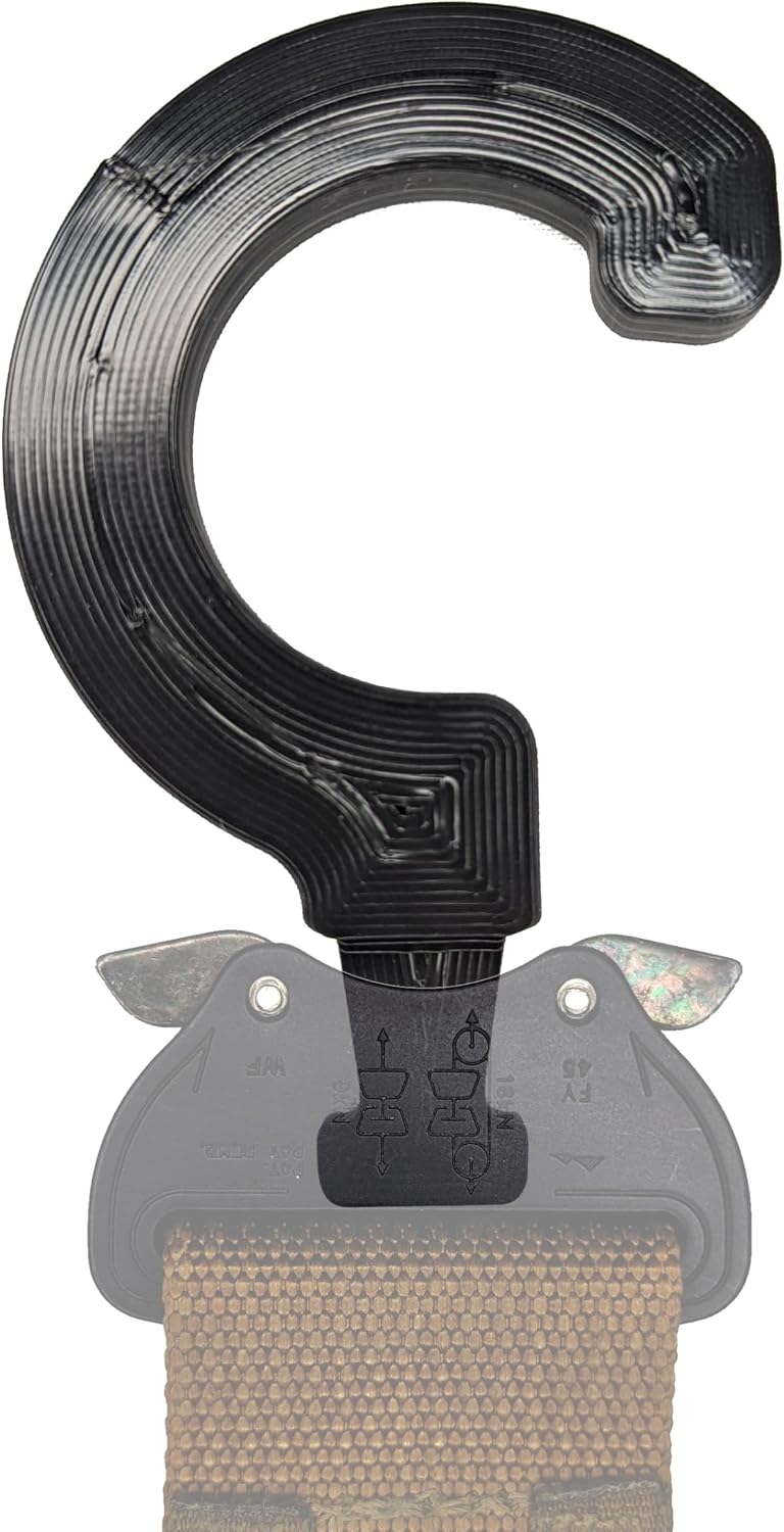 Cobra Buckle Belt Hanger Gear Mount Holder Storage Rack Tactical D Ring (Normal, Black)