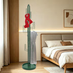 Cactus Coat Rack, 68.9" Tall Freestanding Coat Tree with 6 Hooks, Heavy Duty Green Metal Clothing Stand for Entryway, Bedroom and Office