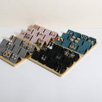 GemeShou Golden coated earring display stand for selling, velvet stud earring holder for jewelry display, Jewlery earring storage organizer tray, studs holder jewelry organizer【Earring holder-Black】