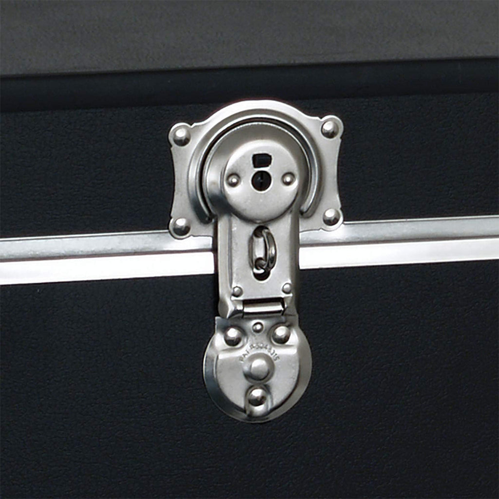 Seward Traveler Trunk with Wheels & Lock, Black, 31-Inch