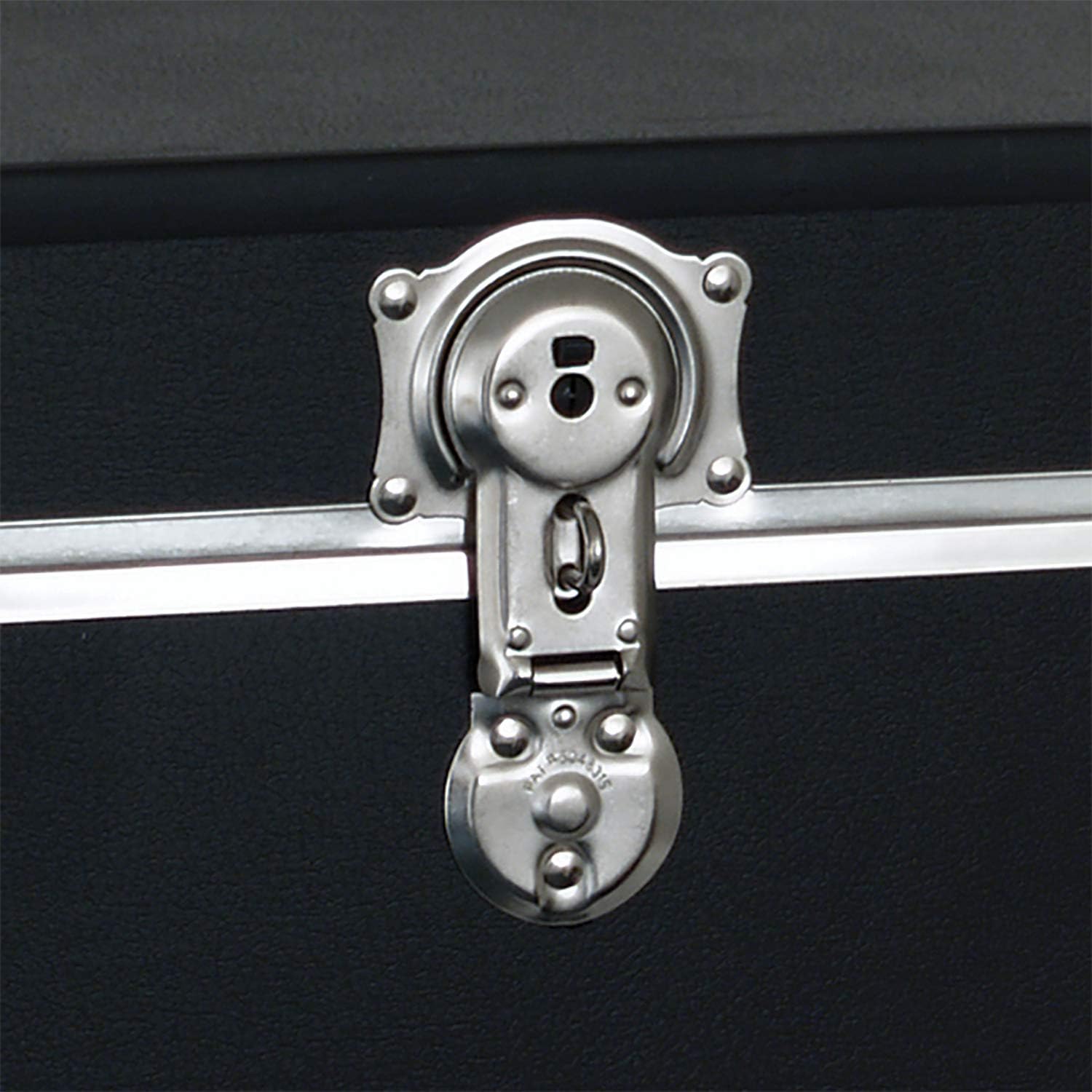 Seward Traveler Trunk with Wheels & Lock, Black, 31-Inch