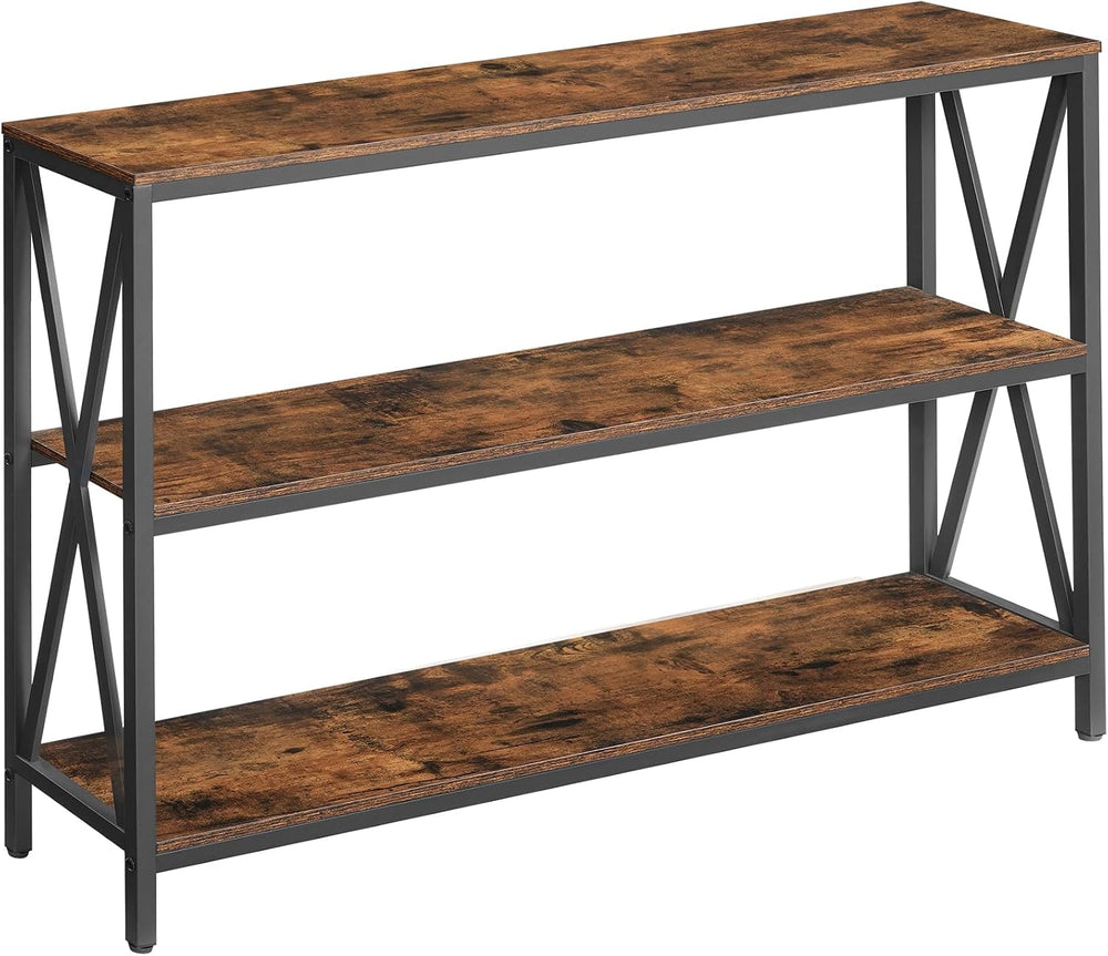 MAHANCRIS 47.2" Sofa Table, Industrial Console Table, 3-Tier Narrow Sofa...