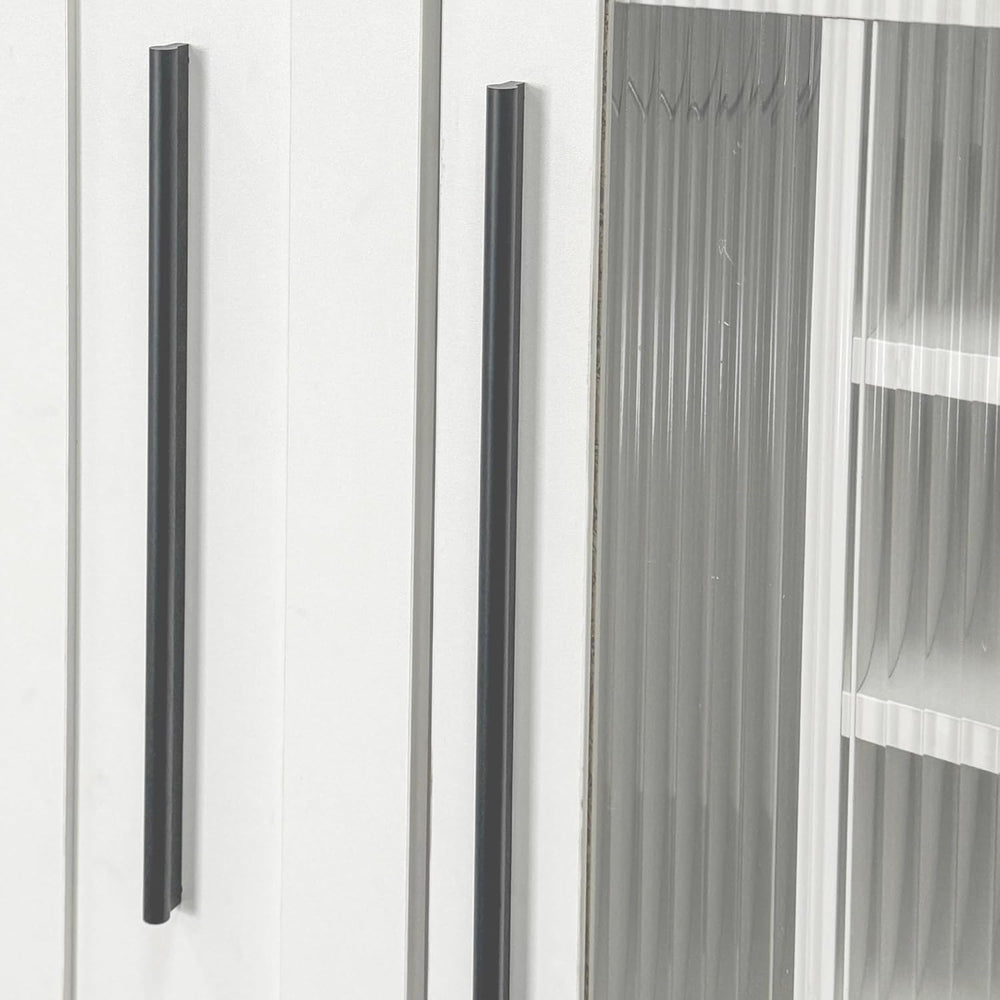 70.87" Multi-Functional Farmhouse Kitchen Pantry Cabinet with Pull-Out 5...