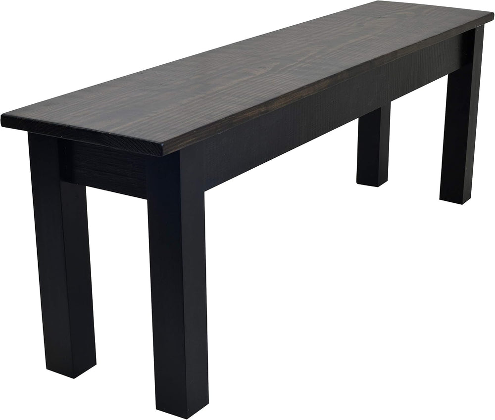 Dark Walnut and Black Bench (24)