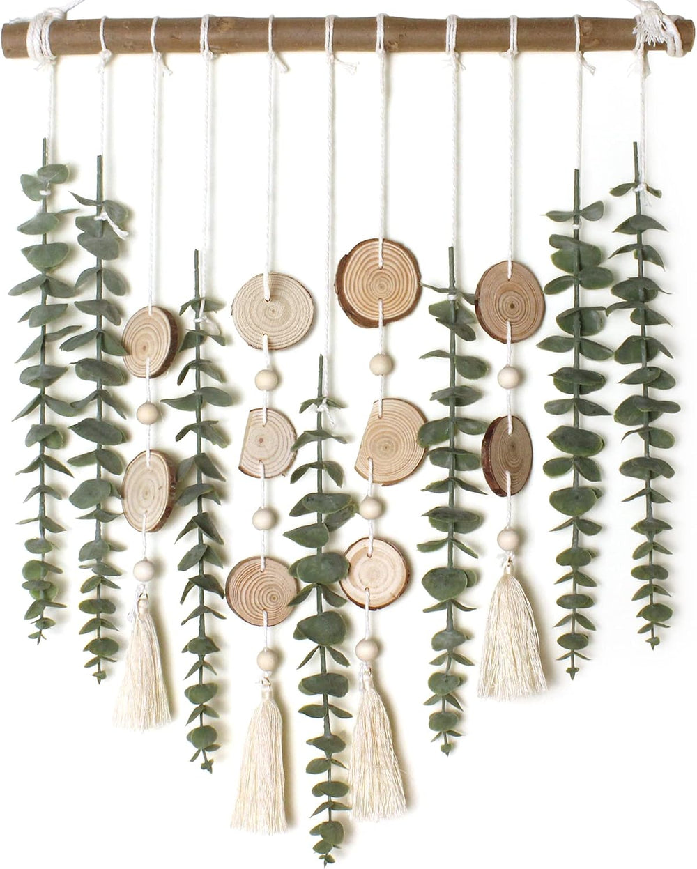 Artificial Eucalyptus Wall Decor Fake Greenery Leaves Stems Wall Hanging Plan...